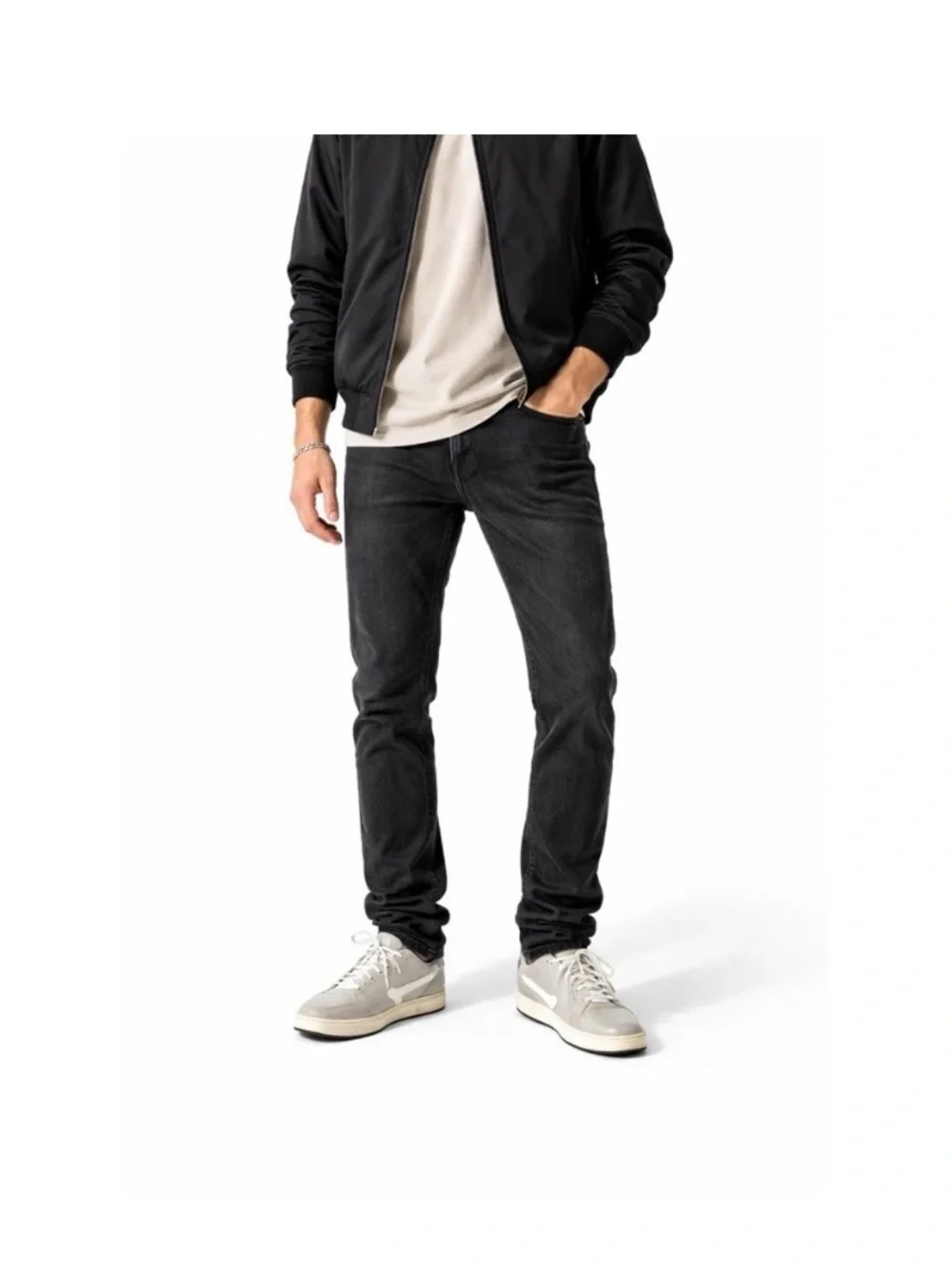 BUCKLE Salvage Co Black Slim Straight Jeans